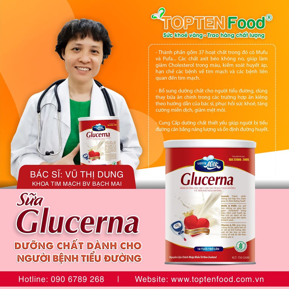 Sữa Glucerna - Dưỡng chất dành cho người bệnh tiểu đường